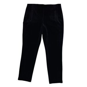 Chico's Juliet So-Slimming Velvet Pull-On Ankle Pant Black 8